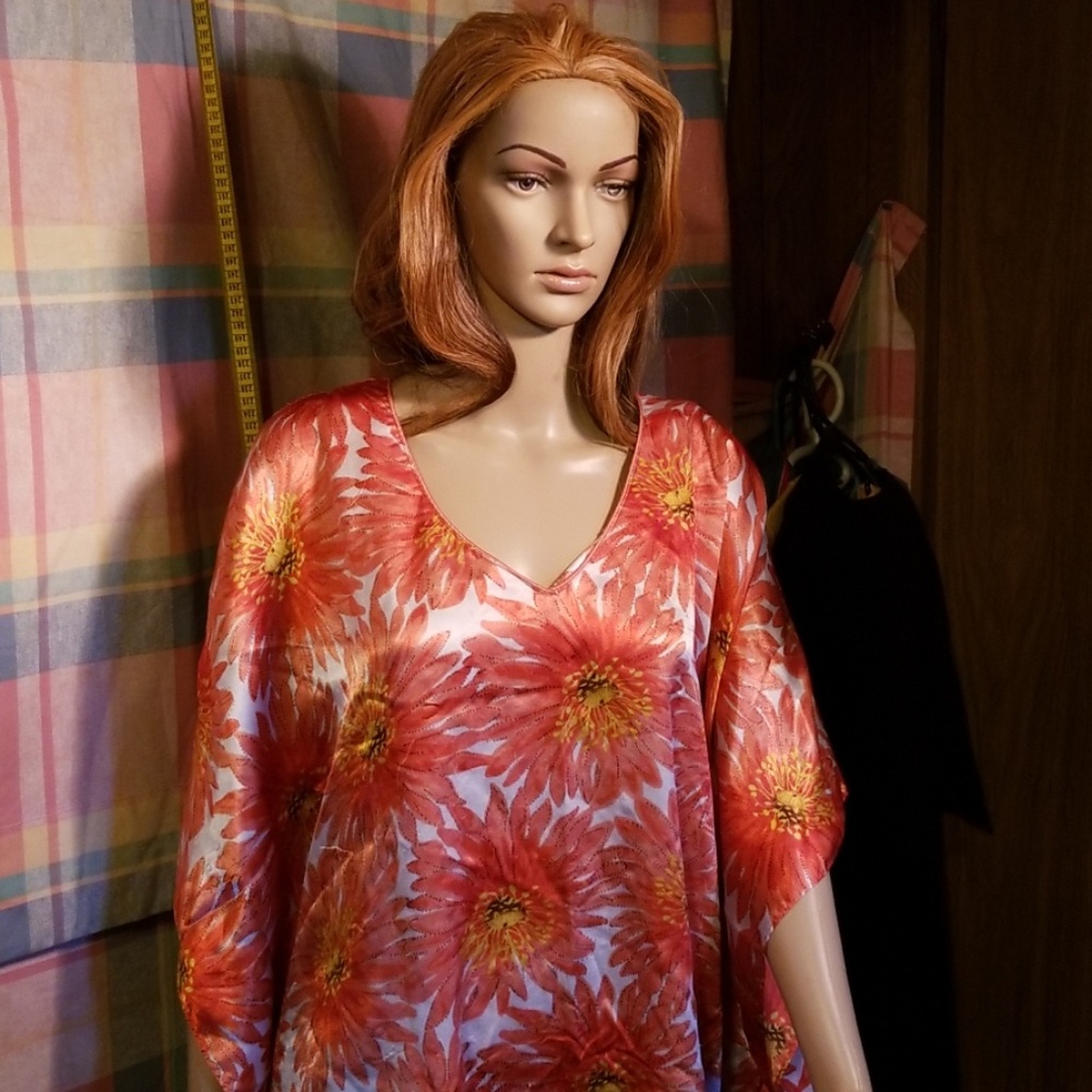 06# Coral color one size tall a unica dress